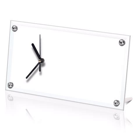 Blank Sublimation Glass Clock With Coating View World Map Glass Wall