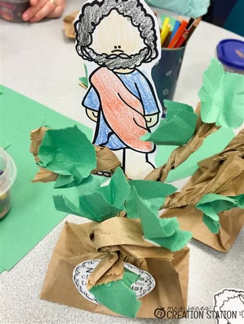 The Story Of Zacchaeus Bible Craft For Kids Mrs Jones Creation