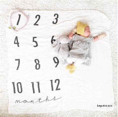 Original Monthly Milestone Blanket™ Ready To Ship Baby Milestone