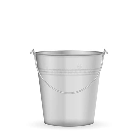Metal Bucket Stock Illustration Illustration Of White 231663309