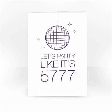 Let S Party Like It S 5777 Card