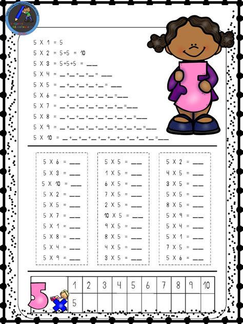 Graduada en educación primaria se ofrece para dar clases en modalidad online a niños en la etapa de primaria de tod. Hojas para repasar las tablas de multiplicar (4 ...