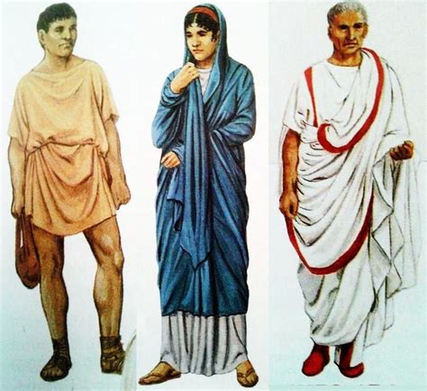 Information About Ancient Roman Clothing Including The Tunica And The