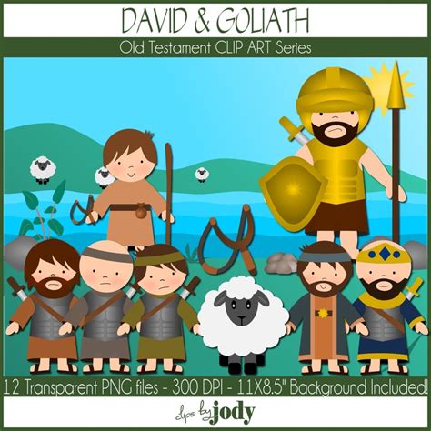 David And Goliath Old Testament Clip Art Bible Clip Art Png Files 1