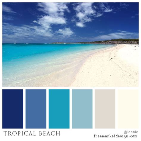 Color Scheme Tropical Beach Freemarket Design Color Schemes
