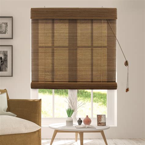 Chicology Bamboo Roll Up Blinds Woven Wood Window Blind