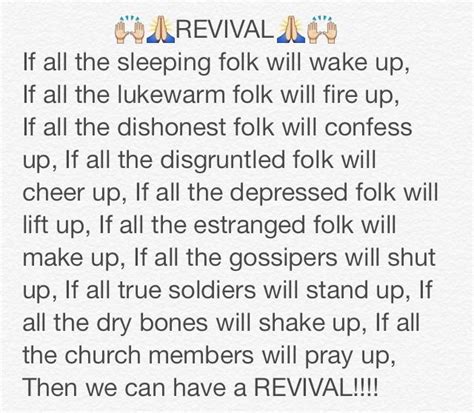 Church Revival Poems