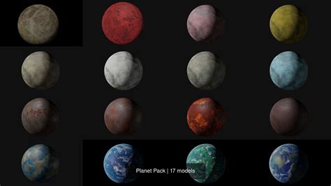 Planet Pack 3d Model Collection Cgtrader
