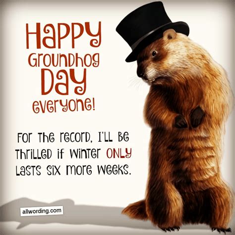 20 Ways To Wish Everyone A Happy Groundhog Day Happy Groundhog Day