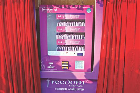 Freedom sanitary napkin vending machines installed at DU campus - ACI ...