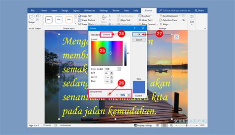 Cara Membuat Tulisan Diatas Foto Microsoft Word Kumpulan Tips Riset