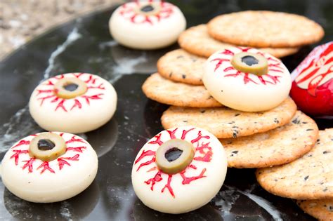 Spooky Cheese Eyeballs Halloween Treat Steves Kitchen