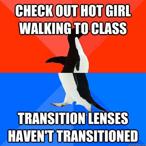 Check Out Hot Girl Walking To Class Transition Lenses Haven T Transitioned Socially Awesome