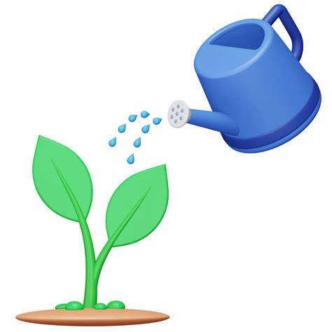 Watering Plants 3d Rendering Isometric Icon 13363745 Png