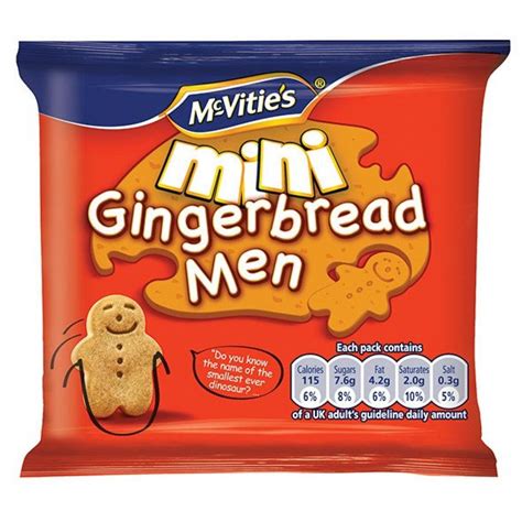 Mcvities Mini Gingerbread Men 25g Approved Food