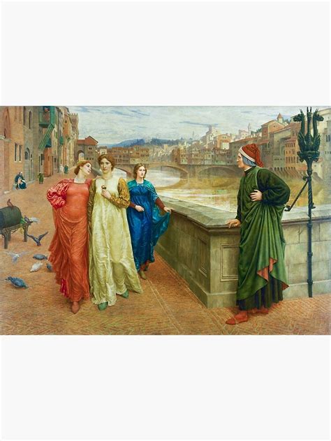 Dante And Beatrice By Henry Holiday 1882 1884 Poster For Sale By