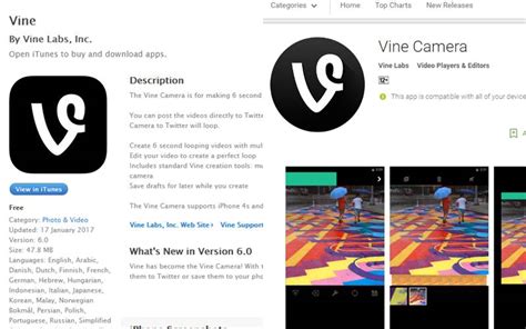 Vine Camera App Is Now Ready For Download On Android Ios Technology