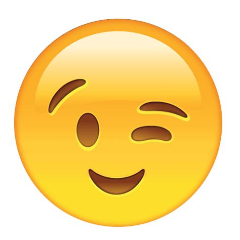 Winking Face Emoji Transparent Png Designbust