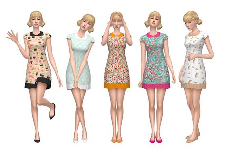 My Sims 4 Blog Wednesday Dress In 30 Recolors By Deelitefulsimmer