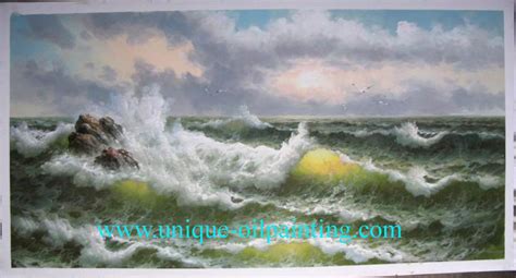 Ocean Wave Oil Painting Ocean Wave Scenery Oil Painting Oil Painting