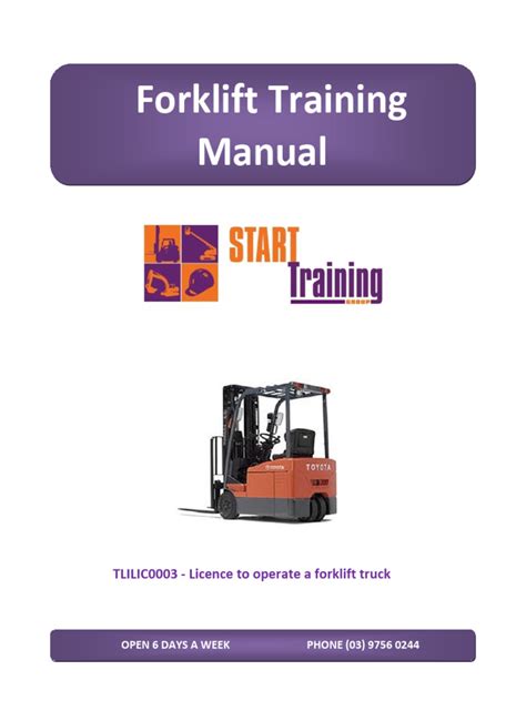 Lf Forklift Training Manual 044 Pdf Forklift Occupational Safety
