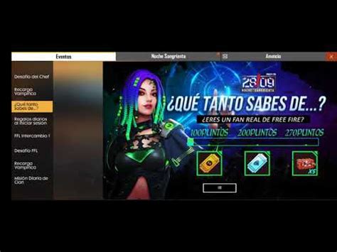 A garena tem itensificado os eventos mais simples que dão diamantes de graça no free fire, que são aqueles que plantam atualizações sobre diamantes grátis: QUE TANTO SABES DE FREE FIRE PREGUNTAS DÍA 3 Corto - YouTube