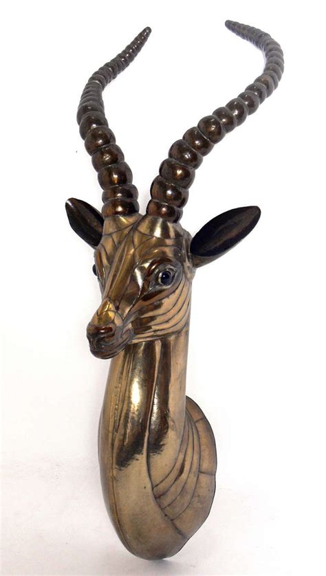 Sculptural Antelope Head By Sergio Bustamante 1970 Mexico