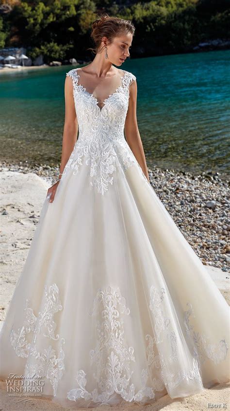 Eddy K Dreams 2019 Wedding Dresses Sheer Wedding Dress