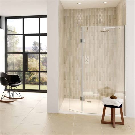 Aqata Spectra Sp446 Walk In With Hinged Panel Shower Screen A Bell Bathrooms
