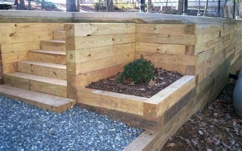 Landscape Timbers 6x6 Landscape Timbers Retaining Wall Landscape Timber