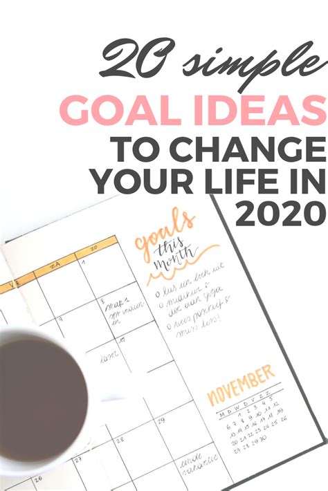 A List Of 20 Goal Ideas For 2020 Updated Searching For Better