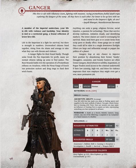 Ganger (Warhammer 40K: Wrath & Glory) | Warhammer lore, Warhammer