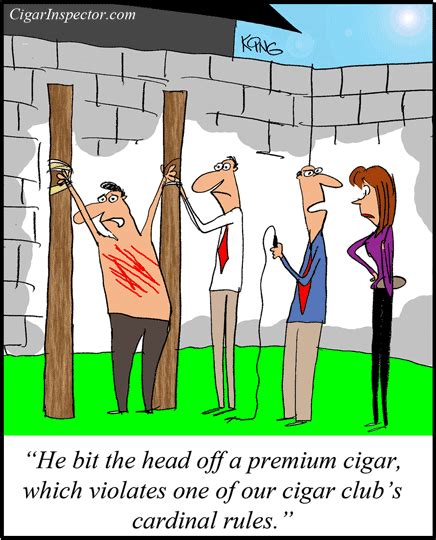 Sundays Cigar Cartoon The Punishment Cigar Inspector