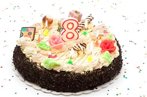 Eight Birthday Cake