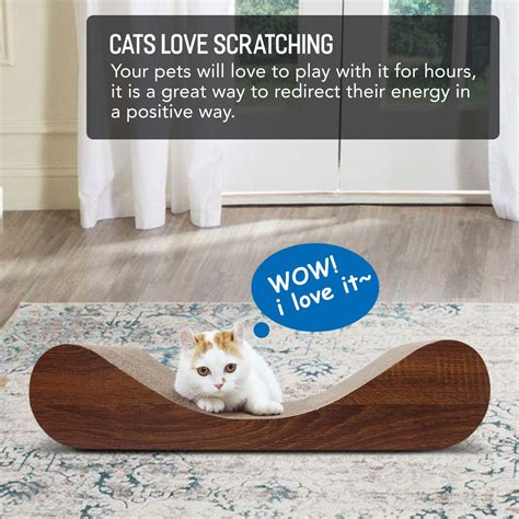 Scratchme Cat Scratcher Cardboard Lounge Bed Cat Scratching Post With