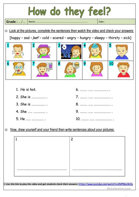 Feelings English Esl Worksheets For Distance Learning