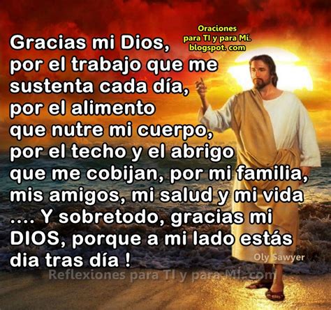 Oraciones Para Ti Y Para MÍ Gracias Mi Dios Por El Trabajo Que Me