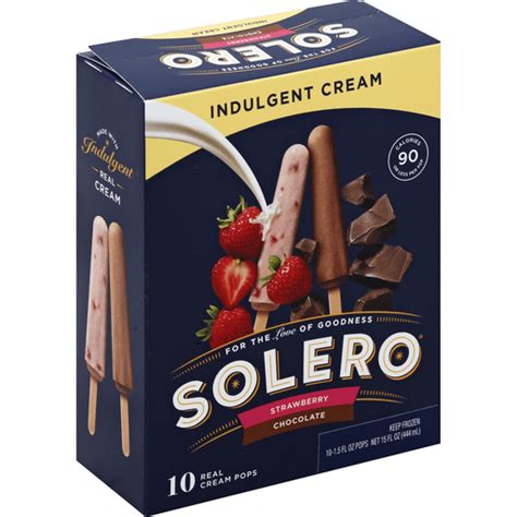 Solero For the Love of Goodness Cream Pops, Real, Strawberry/Chocolate