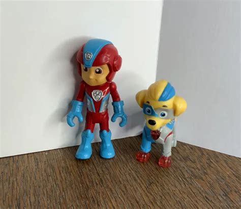 Paw Patrol Mighty Super Paws Pups Jet Ryder Action Figure Rare Htf