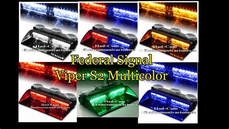 Baliza Estroboscopica Federal Signal Viper S2 Multicolor De Alta
