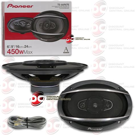 Pioneer 6x9 Inch 6 X 9 4 Way Car Audio Coaxial Speakers Pair 450