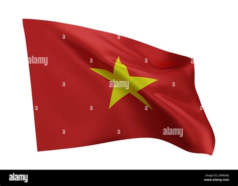 3d Illustration Flag Of Vietnam Vietnamese High Resolution Flag