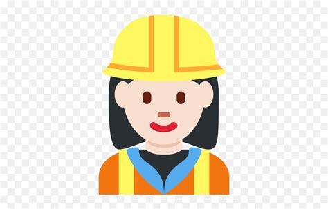 Woman Construction Worker Emoji Fblack Emale Construction Worker