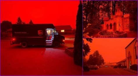 Massive Oregon Fires Leave Skies Looking Dangerously Red Viral Pics