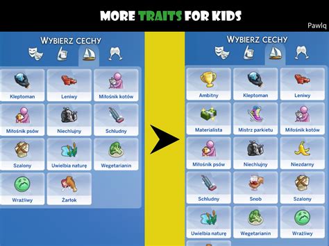 More Traits For Kids Ts4mod Sims 4 Gameplay Sims 4 Game Mods
