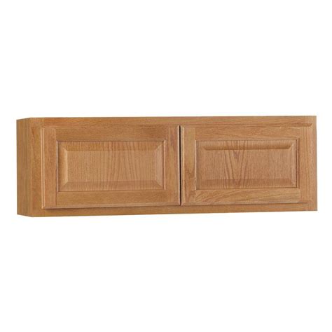See more ideas about weathered oak, house styles, decor. Hampton Bay Hampton Assembled 30x12x12 in. Wall Bridge Kitchen Cabinet in Medium Oak-KW3012-MO ...