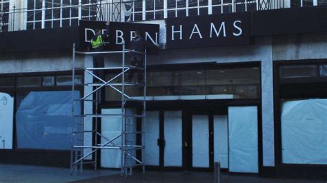 Debenhams Sign In Folkestone Comes Down Two Days After Store Closes For Final Time