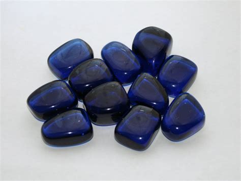 Tumbled Cobalt Blue Obsidian
