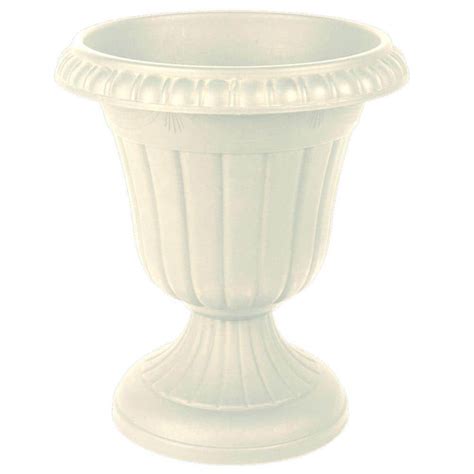 Arcadia Garden Products Traditional 16 In X 18 In White Plastic Urn
