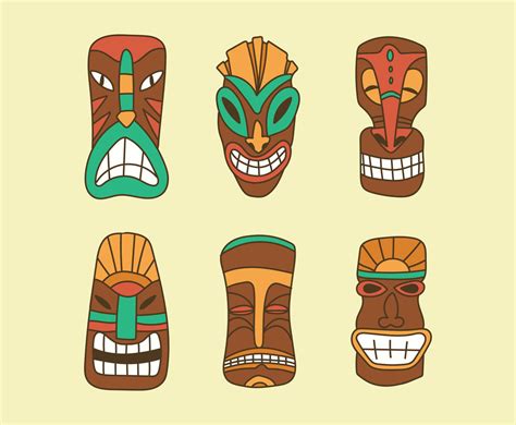 With kerris dorsey, ahna o'reilly, james tupper, lia mchugh. Doodled Totem Masks Vector Art & Graphics | freevector.com